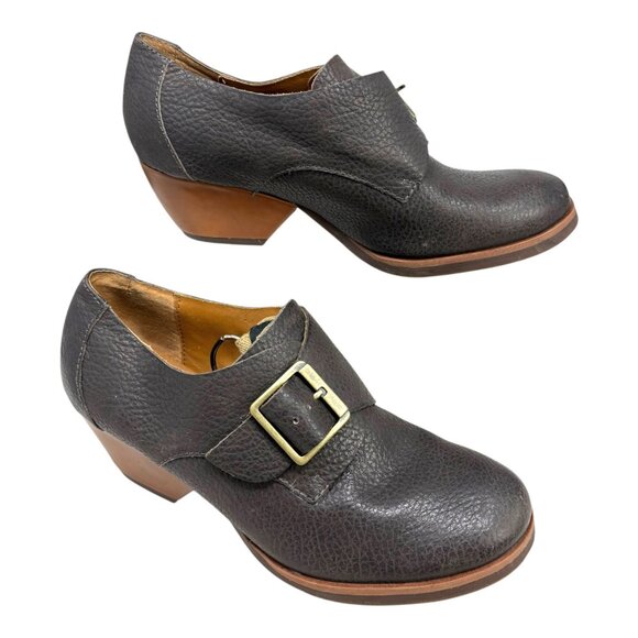 KORKS by Kork-Ease Gray Leather Monk Strap Booties - Picture 5 of 9